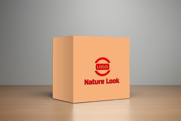 Carton Box Logo Mockup: Realistic Branding Made Simple