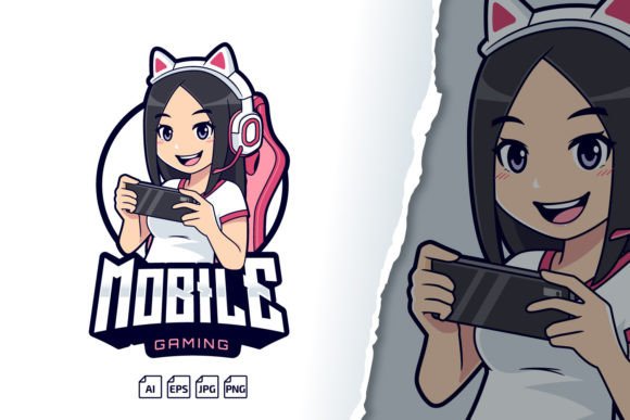 Cute Mobile Gamer Girl Logo: A Strategic Asset for Digital Identity