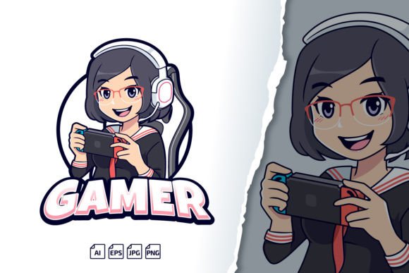 Gamer Girl Logo Streamer: Professional Branding for Creators