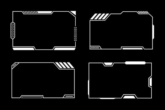 Sci-Fi Streaming Overlay Borders and Frame Designs