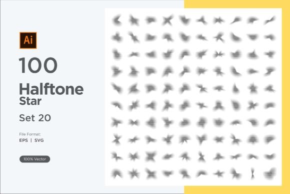 Stars Shape Halftone Background 100-20: Your Versatile Design Toolkit
