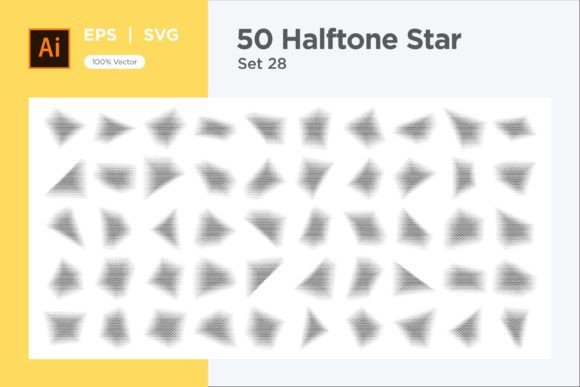Stars Shape Halftone Background 50-28: A Ready-to-Use Asset for Dynamic Design