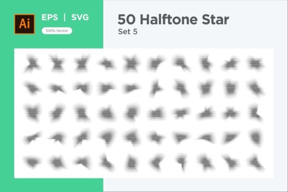 Stars Shape Halftone Background 50-5: A Designer’s Shortcut to Striking Visual Depth