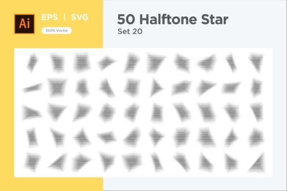Stars Shape Halftone Background: A Dynamic Vector Design Resource