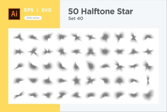 The Stars Shape Halftone Background: A Versatile Creative Asset