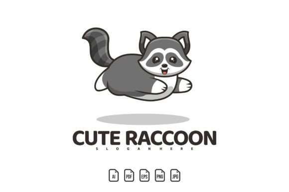 The Versatile Charm of a Flying Cute Raccoon Mascot Logo Template