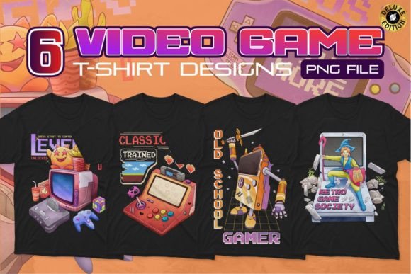 Unleash Creativity with Video Game PNG T-shirt Designs